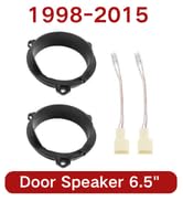 RED WOLF 6.5 Inch Door Speaker Adapter Spacer Ring Speaker Wire Harness Connector Compatible with...