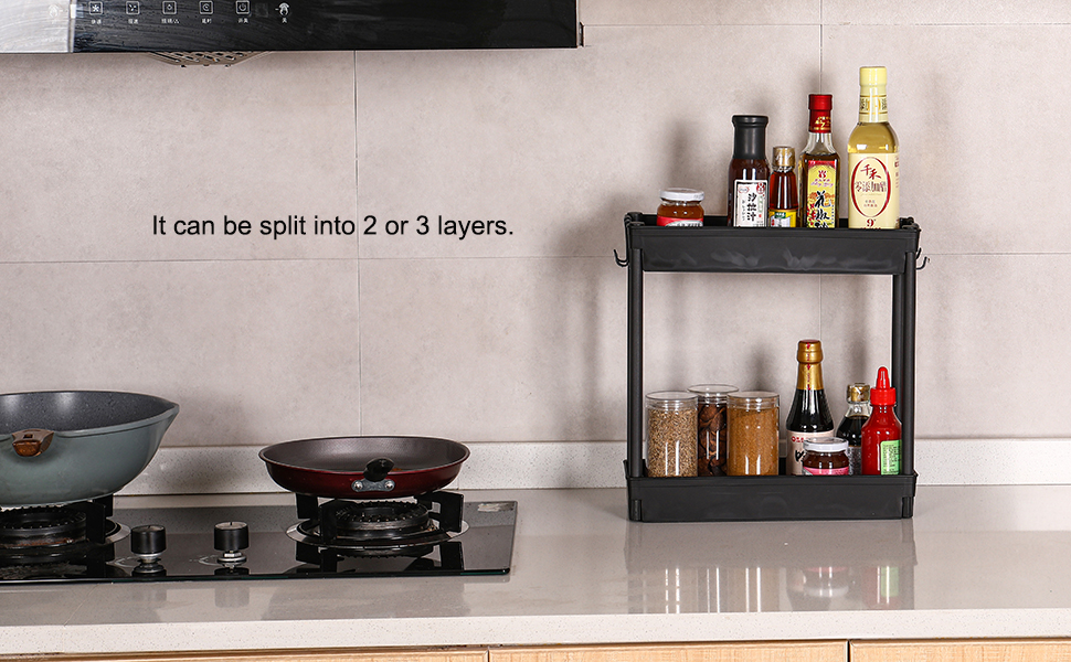 kitchen storage shelves