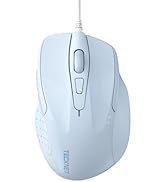 TECKNET USB Wired Mouse, 6-Button Corded Mouse with 4 Adjustable DPI, Optical Computer Mouse with...