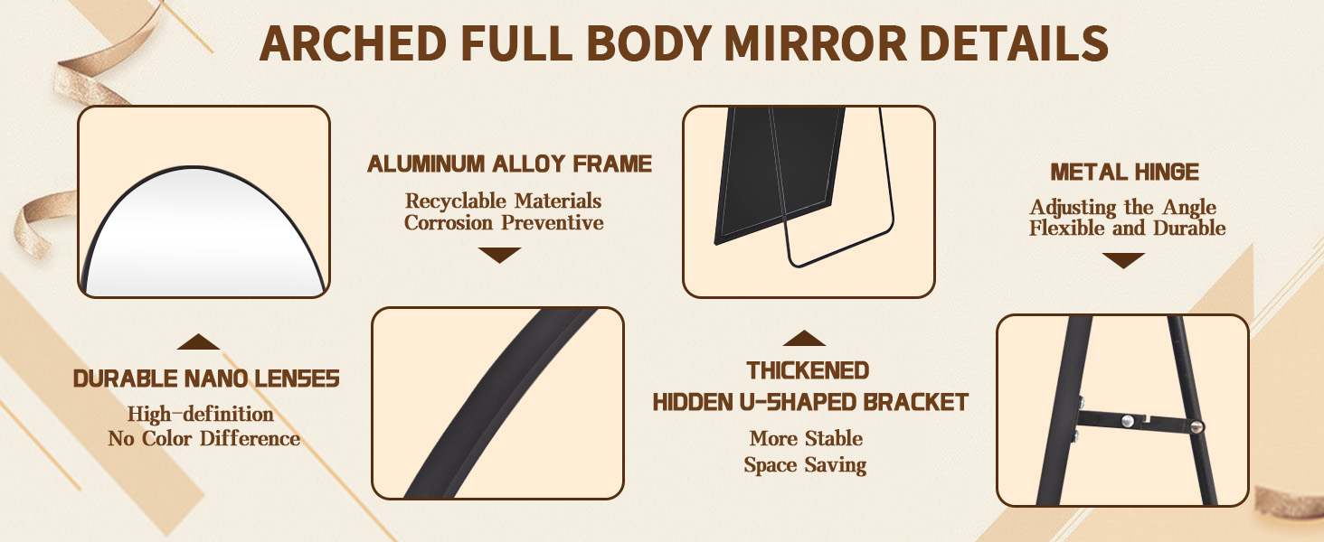 arched full length mirror