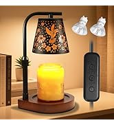 Candle Warmer Lamp with Timer &amp; Dimmer- Electric Wax Melt Warmer with Adjustable Height for Scent...