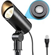 SUNVIE 30W Spot Lights Outdoor 120V Dusk to Dawn Outdoor LED Spotlight Plug in with Photocell Sen...