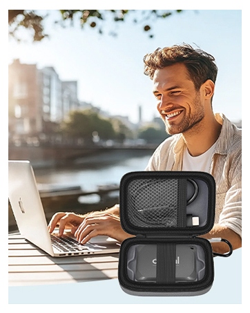 Carrying case for ssd external hard drive