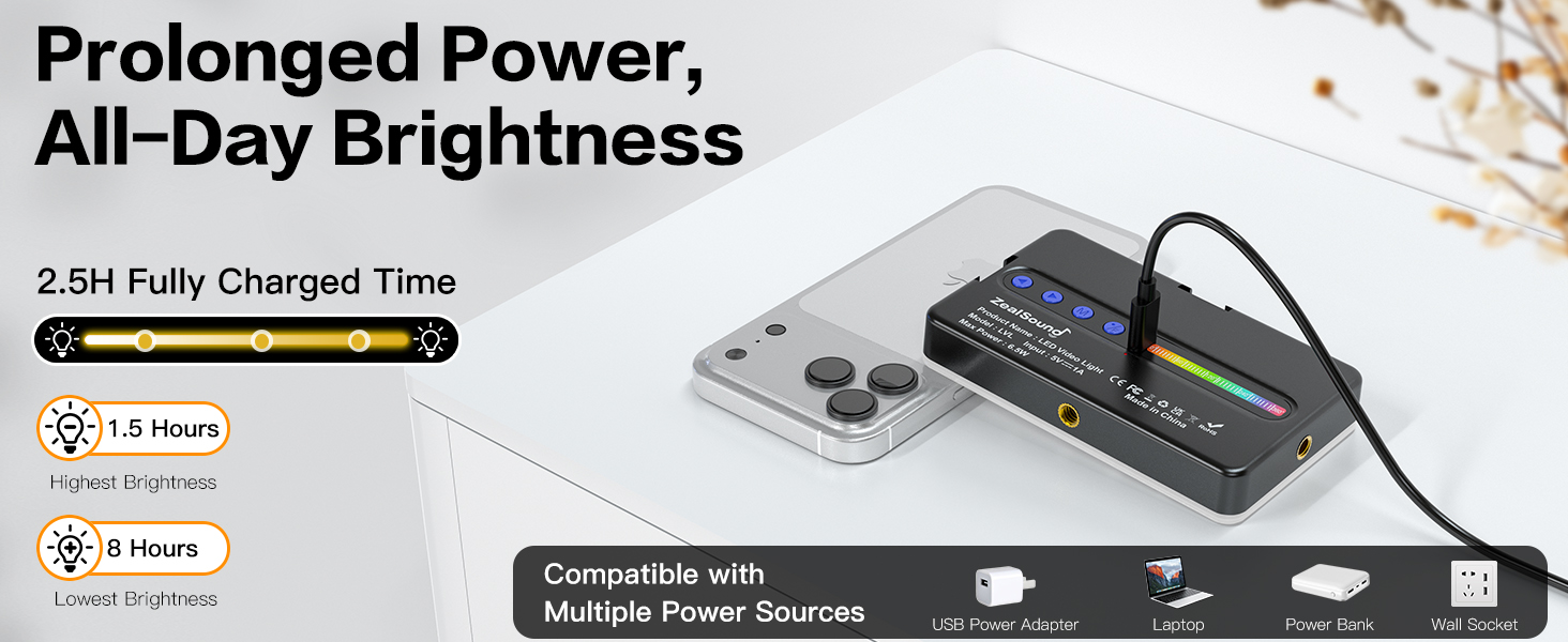 Zealsound RGB Selfie Light