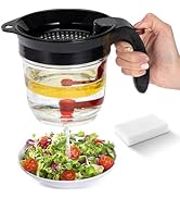 Sumteene Fat Separator for Gravy, 4 Cup Grease Gravy Separator with Scale, 32oz Grease Gravy Sepa...