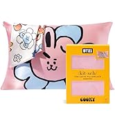 Kitsch x BT21 (Cooky) Satin Pillowcase with Zipper for Hair &amp; Skin - Softer Than Silk Pillow Case...