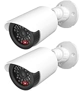 WALI Dummy Fake Camera, Surveillance Security CCTV Dome Camera, Indoor Outdoor Cameras, with One ...
