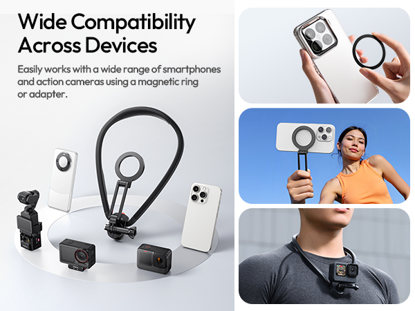 magnetic neck mount for phones