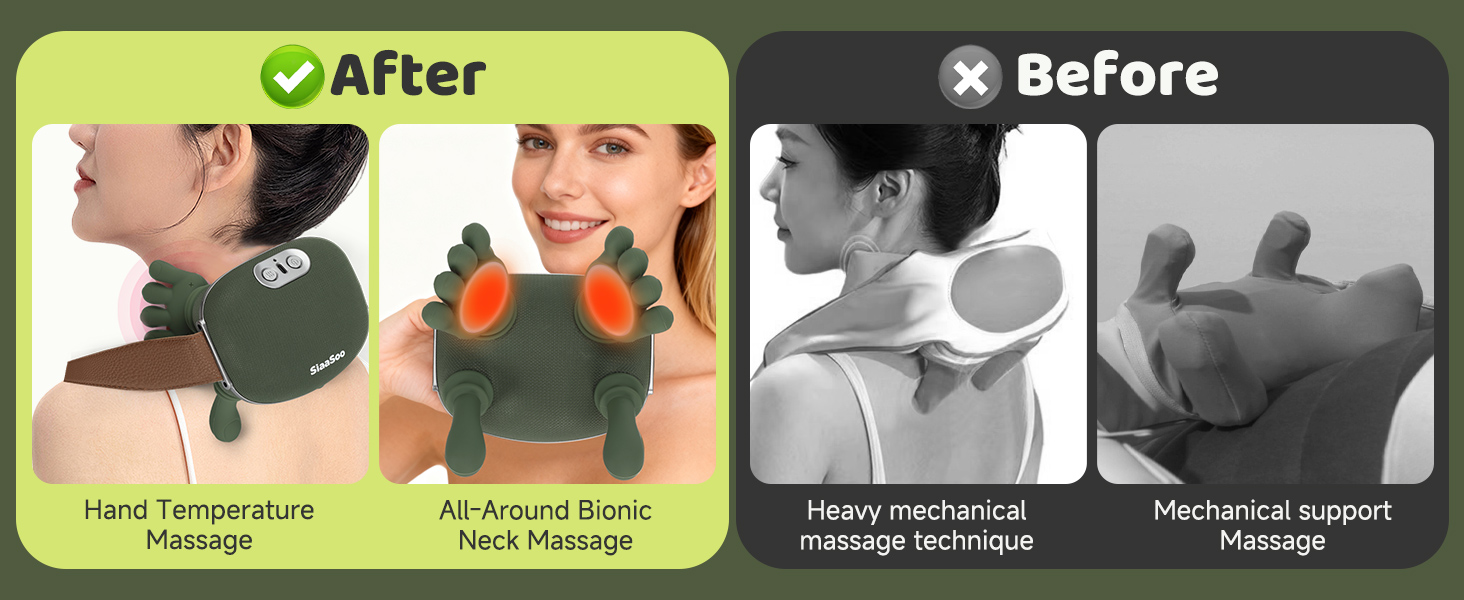 Advantages of the Upgraded siaasoo neck massager