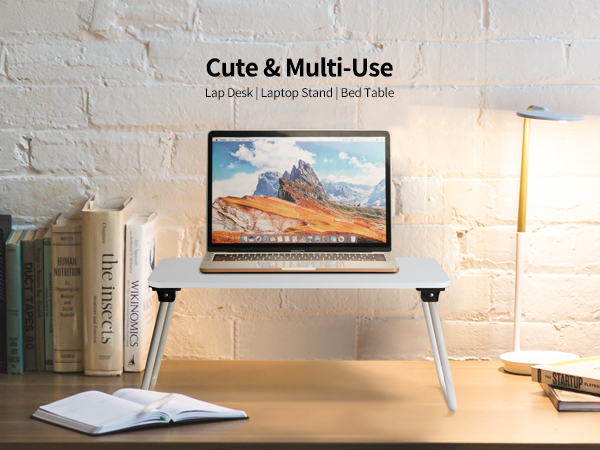 Ruxury Folding Lap Desk Laptop Stand Bed Desk Table Tray