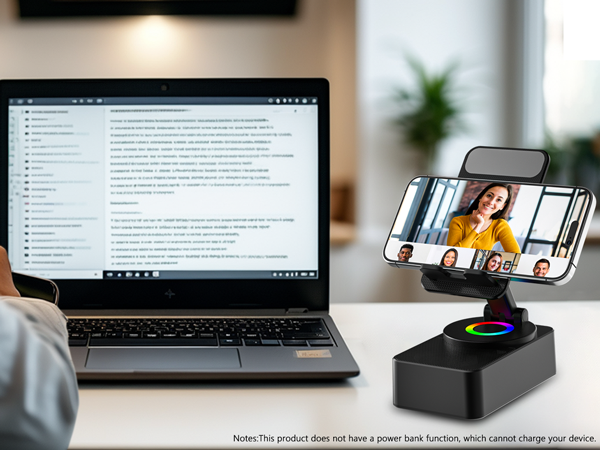 Cell Phone Stand with Wireless Bluetooth Speaker