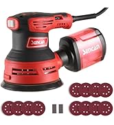 Palm Sander, 5 inch Electric Random Orbital Sander with Vacuum Dust Collector, 12000RPM 6 Variabl...