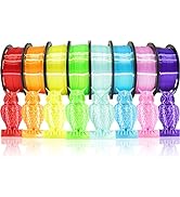 DO3D 1.75mm Silk Shiny PLA 3D Printer Filament 8 Bright Colors Bundle: Silk Yellow/Lime Green/Ora...