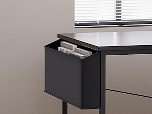 black desk