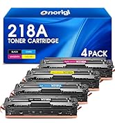 Onorigi 218A Toner Cartridges 4 Pack (NO CHIP) Compatible with HP 218A 218X Toner Cartridges Set ...