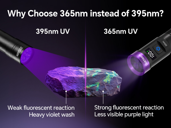 365nm Black Light Flashlight