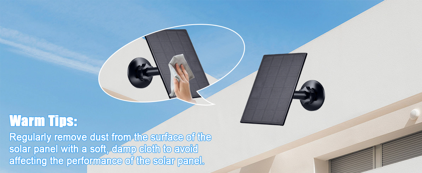 solar panel for camera