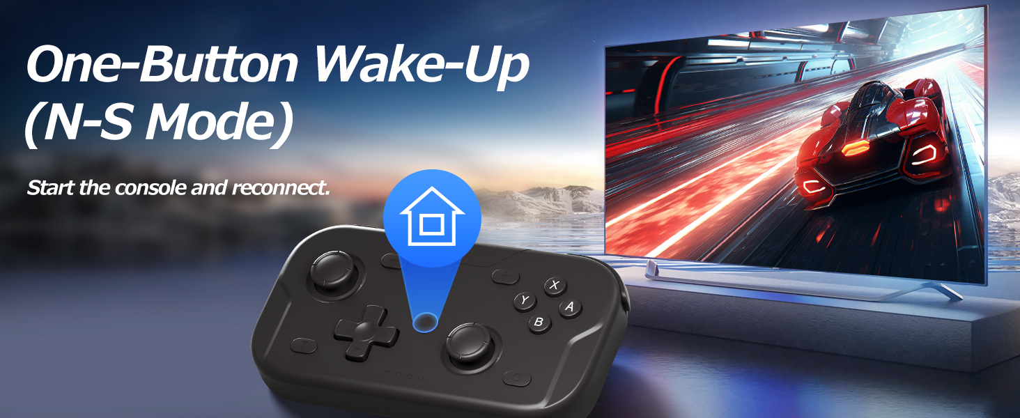Dual Connection &amp;amp;amp; Multi-Platform Compatibility - This small controller supports Bluetooth