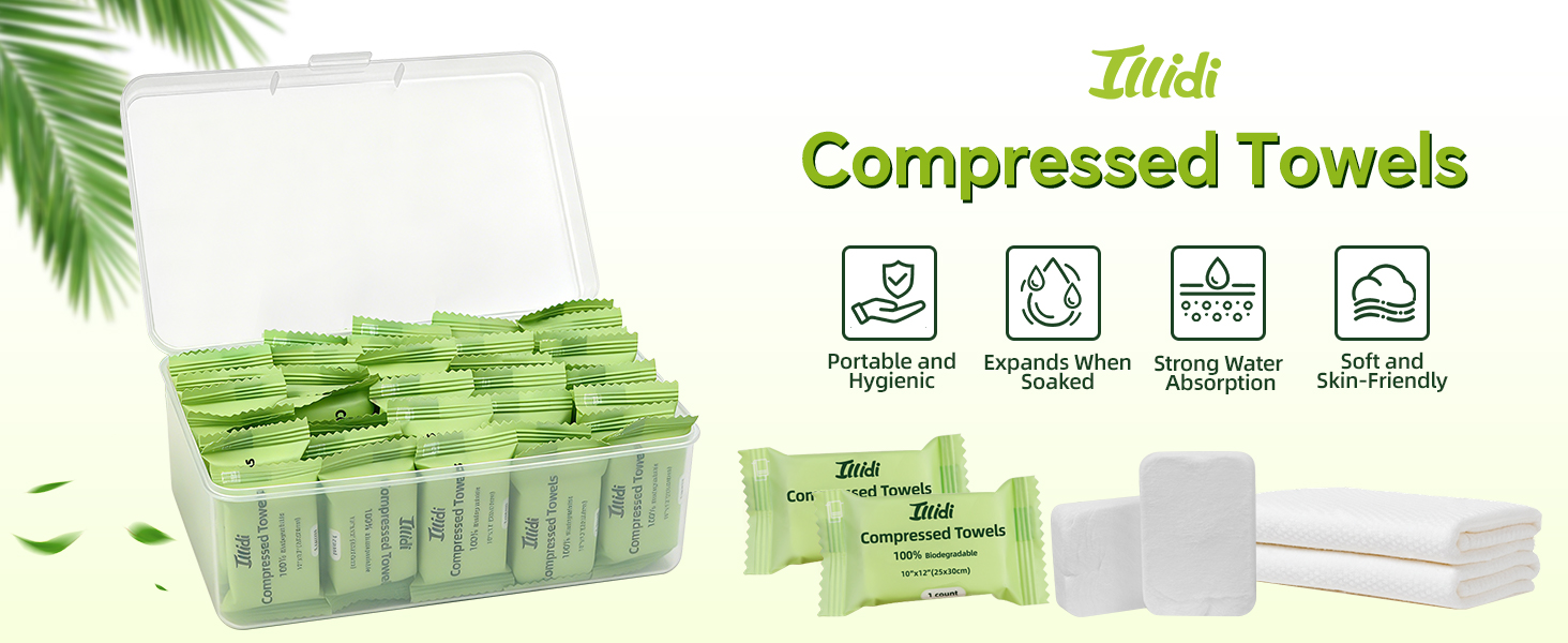 compressed towels