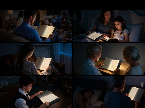 easuntec book light reading light at night reading lights for books in bed flat book light black 11