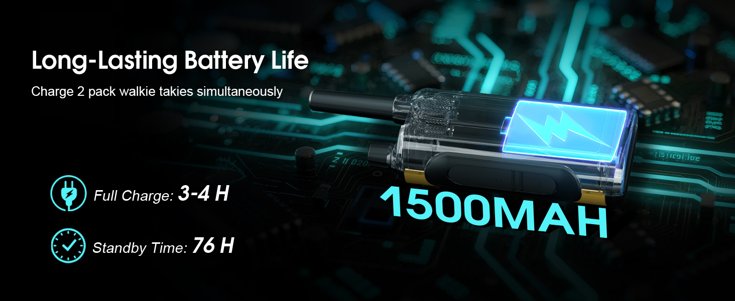 rechargeable walkie talkies