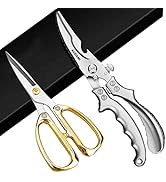 Kitchen Scissors Heavy Duty 2 Pack,Kitchen Shears Heavy Duty,Poultry Shears Heavy Duty,Meat Sciss...