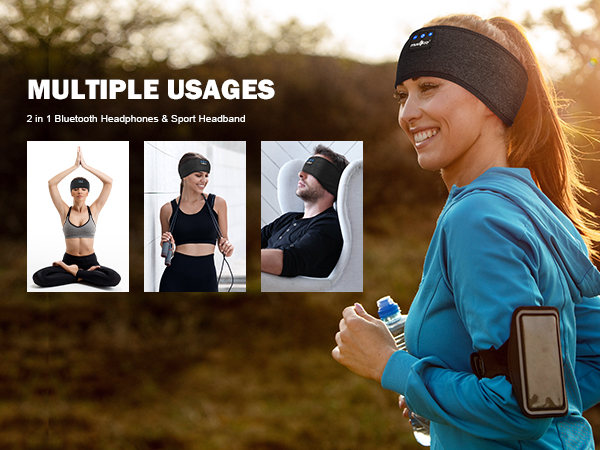 sleep headphones bluetooth headband eye mask sleeping earbuds cool gadgets holiday deal gifts