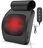 iKristin Back Massager with Heat,Shiatsu Neck Back Massager Pillow,Deep Tissue Kneading Back Mass...
