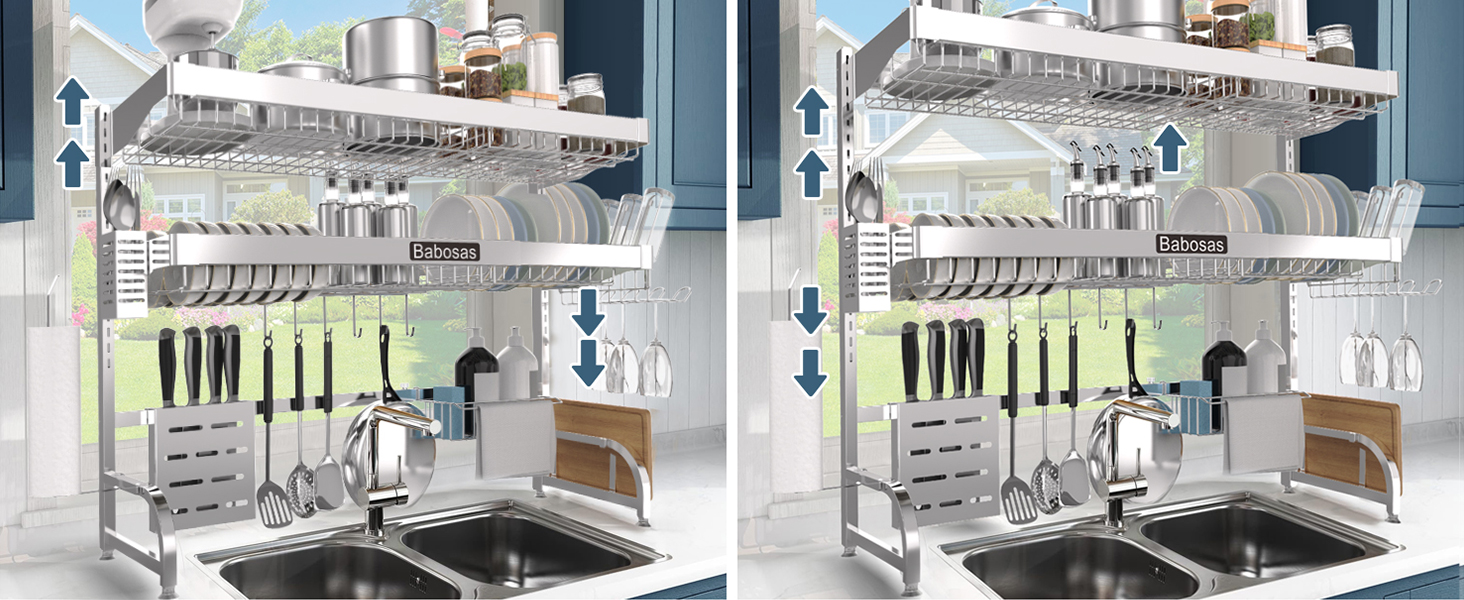 dish rack over sink