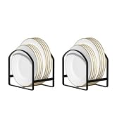 dinnerware dish plate holder rack organizer storage drying rack shelf dividers display stand cabinet