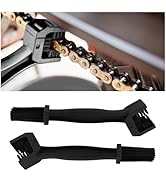 2PCS Motorcycle Chain Brush,Double-Ended Motorcycle Chain Cleaner with Three-Sided and Long Brist...