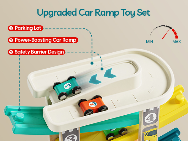 Upgraded Car Ramp Toy Set