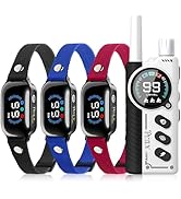 PetJoy 3-Dog Training Collars &amp; Shock Collar for 3 Dogs, with Lockable Shock - Shock Lock Mode Sw...