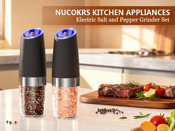 Gravity Electric Salt and Pepper Grinder