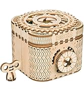 ROKR 3D Wooden Puzzle Mechanical Treasure Box Model DIY Brain Teaser Projects for Adult Kid Age 14+