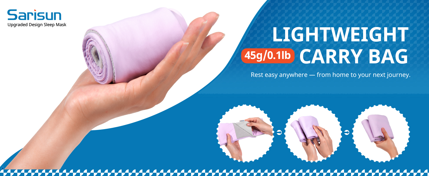 LIGHTWEIGH EYE MASK WITH CARRY BAG
