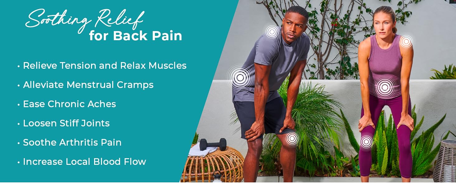 soothing relief tension relax muscles back pain cramps chronic aches soothe stiff joints arthritis