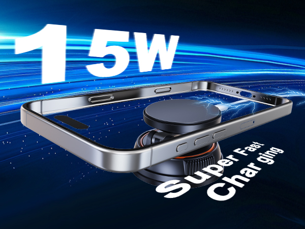 xuenair 15W super fast charging car mount wireless holder for iphone 17 16 15 14 pro max plus mini