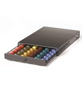  Nifty Large Nespresso Capsule Drawer – Black, 60 Capsule Pod Pack Holder, 