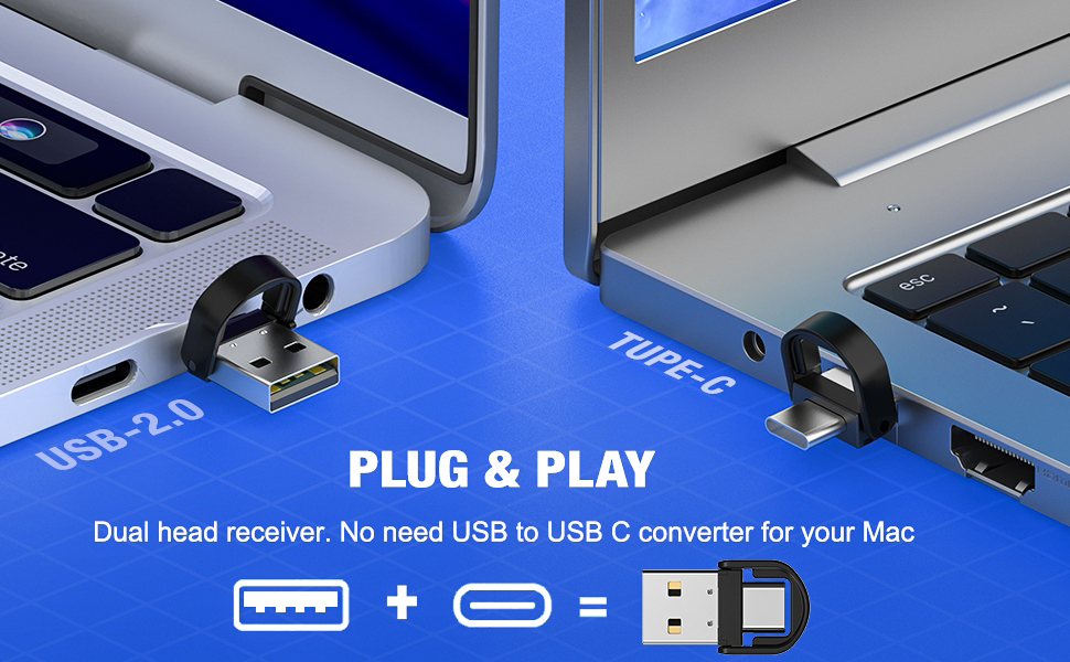 Dual-head receiver presenter remote