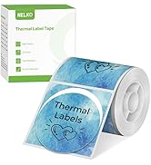 Thermal Labels for Nelko PM220 Label Maker, 2 inch (50mm) Round Thermal Label, Waterproof, Multi-...