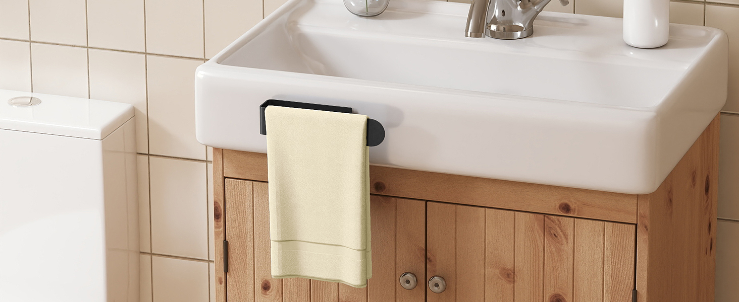 Hand Towel Bar Stick on Bathroom Sink