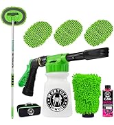 Wontolf Car Wash Foam Gun - 62'' Car Wash Brush Kit - Foam Cannon Sprayer Kit with Car Wash Soap,...