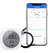 Inkbird Wireless Thermometer Hygrometer Smart Sensor Data Logger with Waterproof External Probe M...
