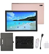 Acogedor 10.1 Inch Android Tablet, 2 in 1 Tablet with Protective Case and Keyboard, Front 8MP &amp; R...