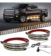 HLauto HL070 2PCS 70inch Emergency Strobe Light Strips: 1,296 LEDs Running Board Safety Warning F...