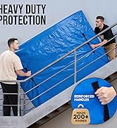 TAILI QUEEN Mattress Bags for Moving and Storage, Heavy Duty Moving Supplies Mattress Cover with ...