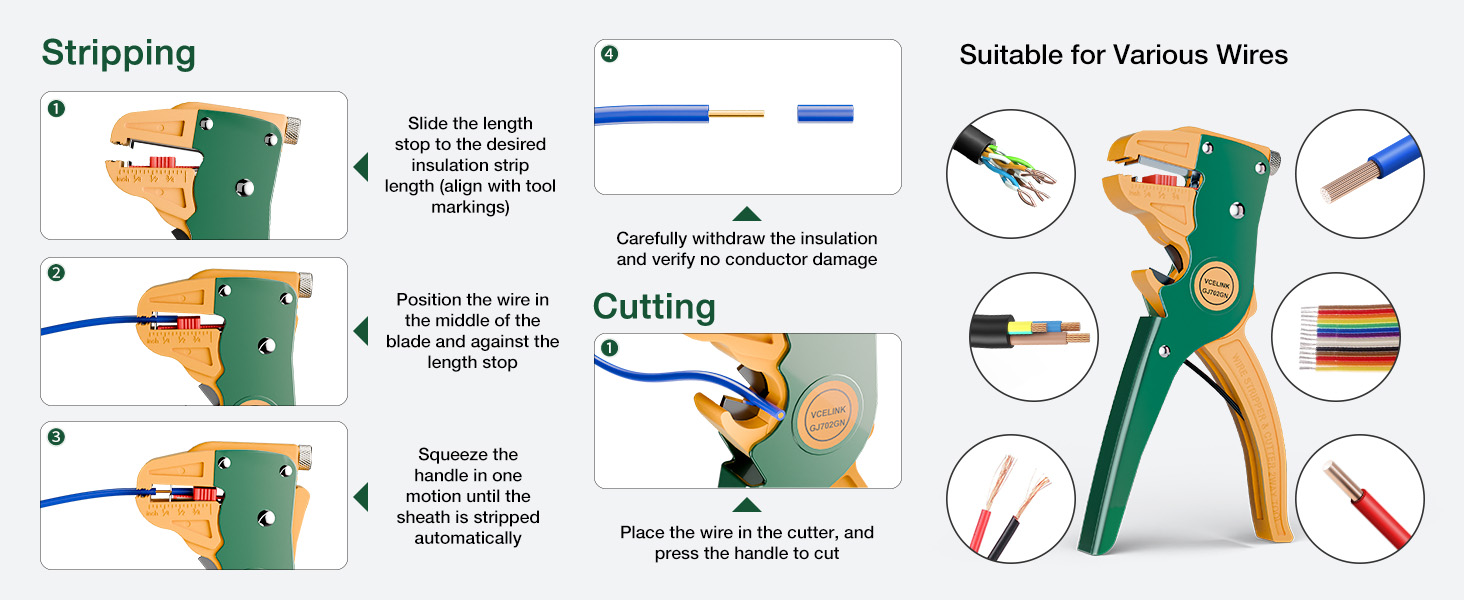  suitable for stripping speaker wires or flat ribbon cables