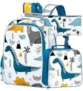 CCJPX 3Pcs Backpack for Boys, 16 Inch Preschool Elementary Kindergarten School Backpacks and Lunc...