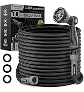 Doorich Garden Hose, Flexible Ultra Lightweight Durable, Kink-Free Water Hose with 10 Function Sp...